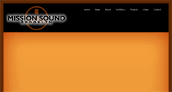 Desktop Screenshot of missionsoundrecording.com