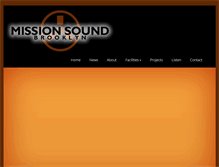 Tablet Screenshot of missionsoundrecording.com